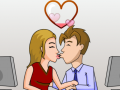 Cluiche Secret Office Kissing