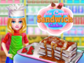 Cluiche Ice Cream Sandwich Cake