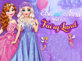 Cluiche Elsa and Anna Sent to Fairyland