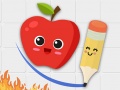 Cluiche Fruit Escape: Draw Line