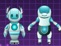 Cluiche Robots Cards Match