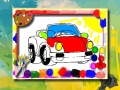Cluiche Cartoon Cars Coloring Book