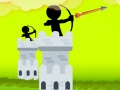 Cluiche Stickman Archer Castle