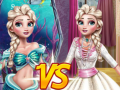 Cluiche Elsa Mermaid Vs Princess