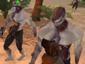 Cluiche Survival In Zombies Desert