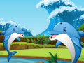 Cluiche Dolphin Dice Race