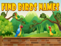 Cluiche Find Birds Names