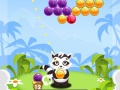 Cluiche Bubble Shooter Raccoon