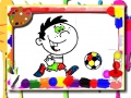 Cluiche Football Coloring Time