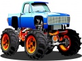 Cluiche Monster Truck Puzzle