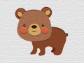 Cluiche Cartoon Bear Puzzle
