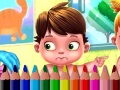 Cluiche Back To School: Baby Coloring Book