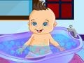 Cluiche Cute Baby Bathing