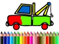 Cluiche Back To School: Truck Coloring