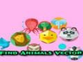 Cluiche Find Animals Vector
