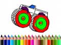Cluiche Back To School: Monster Truck Coloring