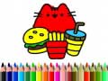 Cluiche Back To School: Cute Cats Coloring