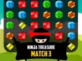 Cluiche Ninja Treasure Match 3