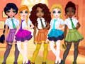 Cluiche Princesses BFF Rush To School