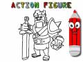 Cluiche Back To School: Action Figure Coloring