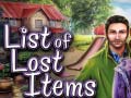 Cluiche List of Lost Items