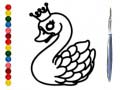 Cluiche Back To School: Swan Coloring Book