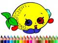 Cluiche Back To School: Fruits Coloring Book