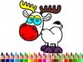 Cluiche Back to School: Deer Coloring Book