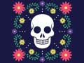 Cluiche Colorful Skull Jigsaw