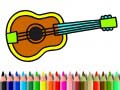Cluiche Back To School: Music Instrument Coloring Book
