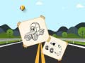 Cluiche Funny Cars For Kids Coloring