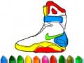 Cluiche Back To School: Shoe Coloring