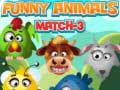 Cluiche Funny Animals Match 3
