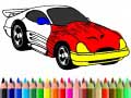 Cluiche Back To School: Muscle Car Coloring