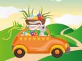 Cluiche Bunnies Driving Cars Match 3