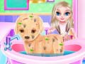 Cluiche Baby Elsa Puppy Surgery
