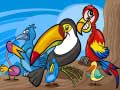 Cluiche Exotic Birds Coloring