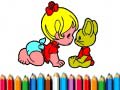 Cluiche Back To School: Aby Girl Coloring