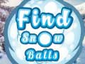 Cluiche Find Snow Balls
