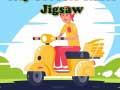 Cluiche City Scooter Rides Jigsaw