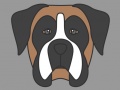 Cluiche Doggy Face Coloring