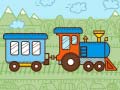 Cluiche Trains For Kids Coloring