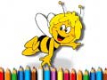 Cluiche Back To School: Bee Coloring Book