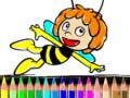 Cluiche Back To School Maja the Bee Coloring Book