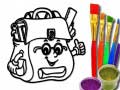 Cluiche Back To School: School Bag Coloring Book