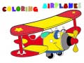 Cluiche Coloring Book Airplane