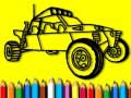 Cluiche Back To School: Rally Car Coloring Book