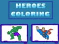 Cluiche Heroes Coloring 