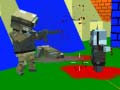 Cluiche Shooting Zombie Blocky Gun Warfare