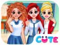 Cluiche BFF Princess Back To School